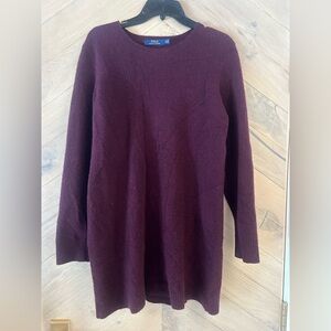 Polo Ralph Lauren Wool sweater dress in burgundy Size XL